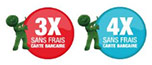 Logo 3X sans frais CB 3 fois sans frais par CB