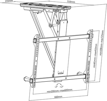Multibrackets M Motorized Ceiling Mount - EasyLounge - 14