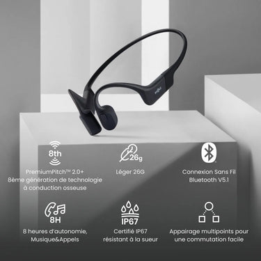 Shokz OpenRun Mini Noir (USB-C) Noir - EasyLounge - 4