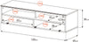 Meliconi Topline Torino 120 Bois Foncé - Meuble TV - EasyLounge - 3