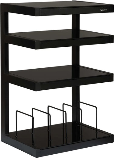 Norstone Esse hi-fi Vinyl Noir satiné verres Noirs