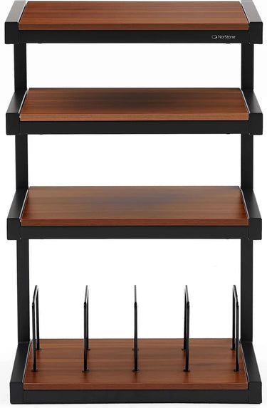 Norstone Esse hi-fi Vinyl noir satiné et noyer - EasyLounge - 2