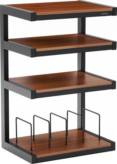 Norstone Esse hi-fi Vinyl noir satiné et noyer