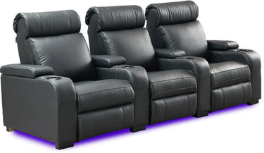 Lumene Hollywood Luxury III 3P Cuir Véritable Noir - EasyLounge - 6