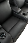 Lumene Hollywood Luxury III 3P Cuir Véritable Noir - EasyLounge - 21