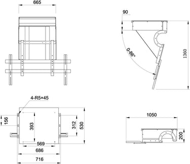 Multibrackets M Motorized Ceiling Mount Pro - EasyLounge - 9