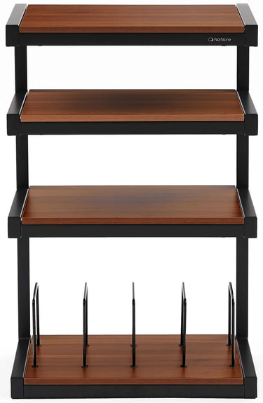 Norstone Esse hi-fi Vinyl noir satiné et noyer - EasyLounge - 2