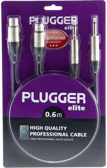 Plugger Cable bretelle 2 Jack Mâle / 2 XLR Femelle (0 - EasyLounge - 2