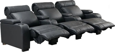 Lumene Hollywood Luxury III 3P Cuir Véritable Noir - EasyLounge - 3