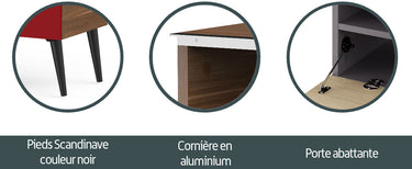 Meliconi Topline Stockholm 160 Noir - Meuble TV - EasyLounge - 4