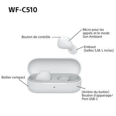 Sony WF-C510 Blanc - EasyLounge - 11