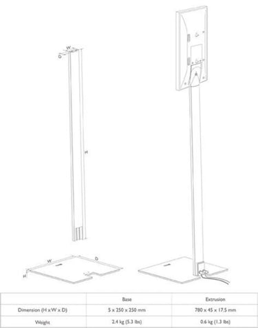 KEF Stand T Series Noir - EasyLounge - 3