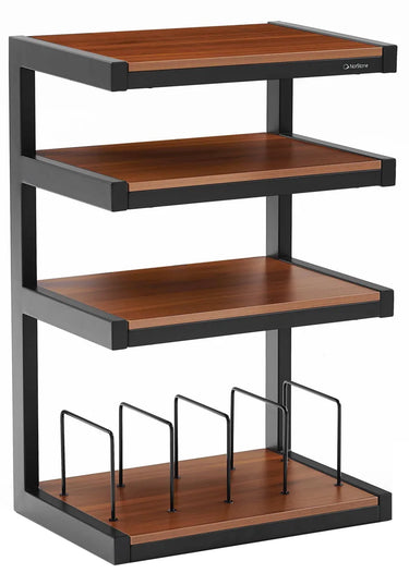Norstone Esse hi-fi Vinyl noir satiné et noyer