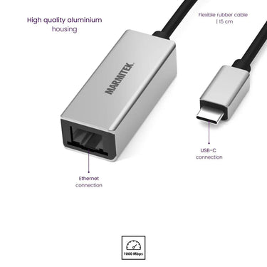 Marmitek Connect USB C > Ethernet - EasyLounge - 2