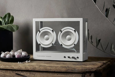 Transparent Small Transparent Speaker Blanc - EasyLounge - 5