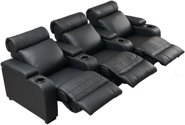 Lumene Hollywood Luxury III 3P Cuir Véritable Noir - EasyLounge - 4