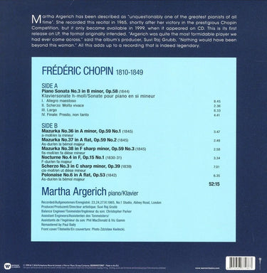 Warner Music Martha Argerich - The Legendary 1965 Recording - EasyLounge - 2