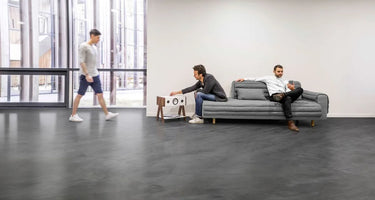 La Boite Concept Cube Corian Séries Blanc et bois foncé - EasyLounge - 12