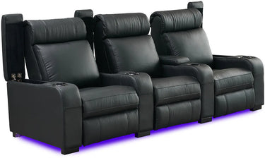 Lumene Hollywood Luxury III 3P Cuir Véritable Noir - EasyLounge - 8