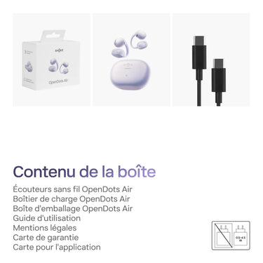 Shokz OpenDots Air Lilas - EasyLounge - 12