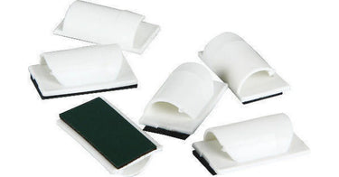D-Line Attache-câbles blanc (lot de 6)