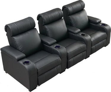 Lumene Hollywood Luxury III 3P Cuir Synthétique Noir - EasyLounge - 6
