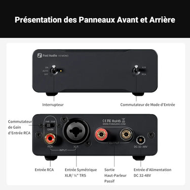 Fosi Audio V3 MONO-2Pack Noir - EasyLounge - 6