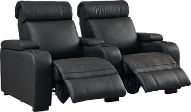 Lumene Hollywood Luxury III 2P Cuir Véritable Noir - EasyLounge - 2
