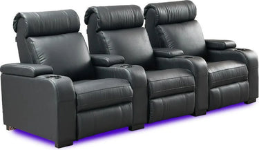 Lumene Hollywood Luxury III 3P Cuir Véritable Noir - EasyLounge - 6