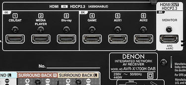 Denon AVR-X1700H DAB Noir - EasyLounge - 7