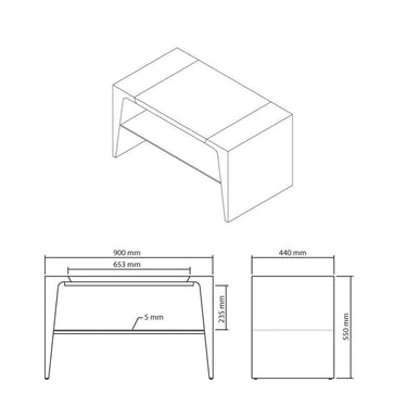 Norstone Arken 900 Noir Blanc - EasyLounge - 4
