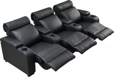 Lumene Hollywood Luxury III 3P Cuir Véritable Noir - EasyLounge - 4
