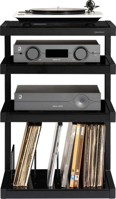 Norstone Esse hi-fi Vinyl Noir satiné verres Noirs - EasyLounge - 4