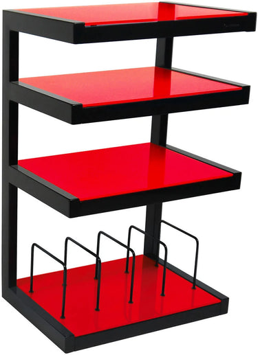Norstone Esse hi-fi Vinyl noir satiné verres rouges