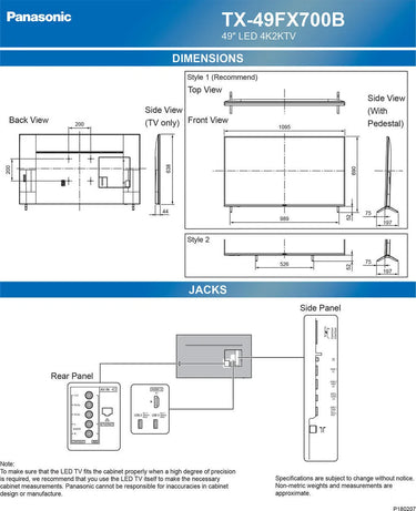Panasonic TX-49FX700E - EasyLounge - 18