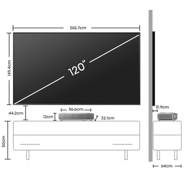 Hisense 120L5ND Laser TV - EasyLounge - 16