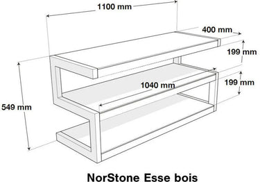 Norstone Esse Noir et Noyer - EasyLounge - 4