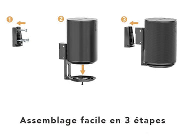 Norstone Support mural rotatif Noir pour Sonos Era 100 - EasyLounge - 5